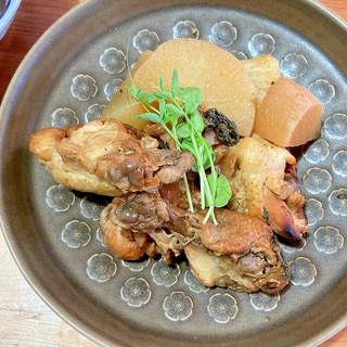 鶏肉と大根の梅煮